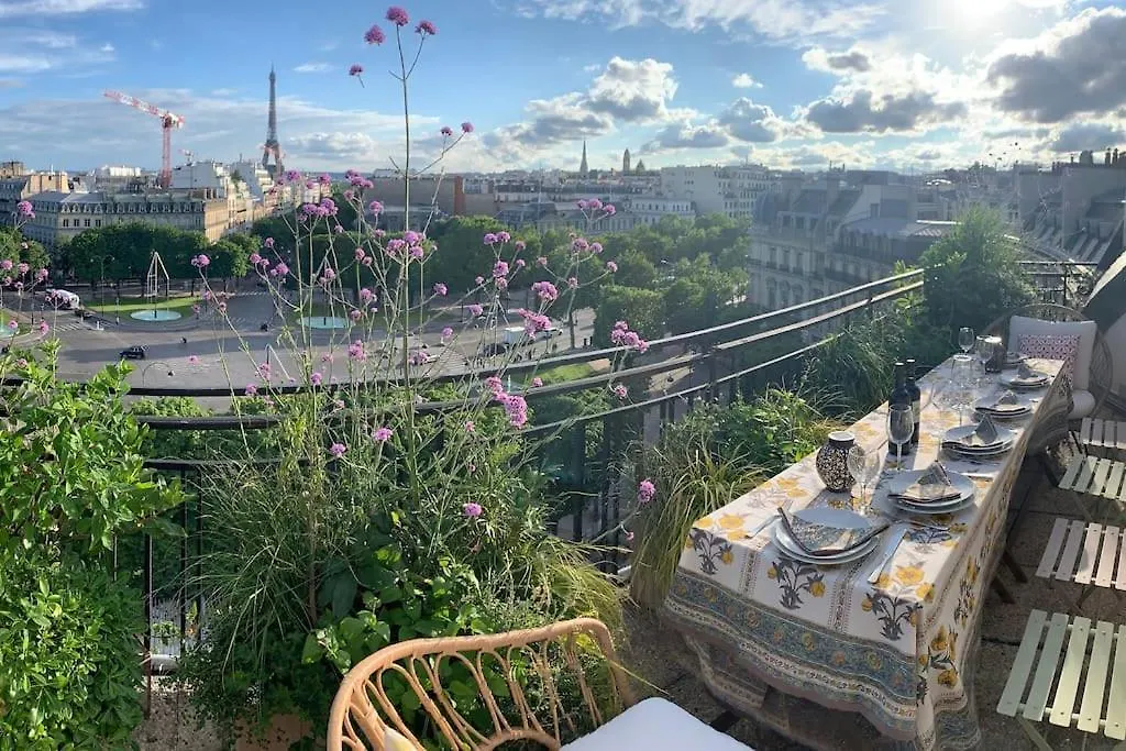 New Rbnb Eiffel Tower Rooftop 360 Terrace View And Parking Parijs 0*,