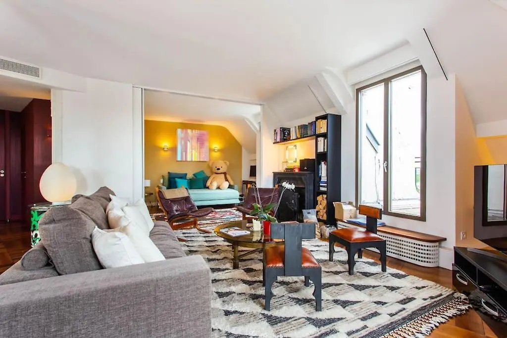 Apartment New Rbnb Eiffel Tower Rooftop 360 Terrace View And Parking Paris